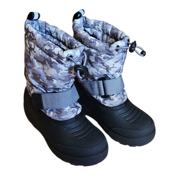 Northside Frosty Winter Boots Grey Camo Toddler Size 9 - Picture 2 of 9